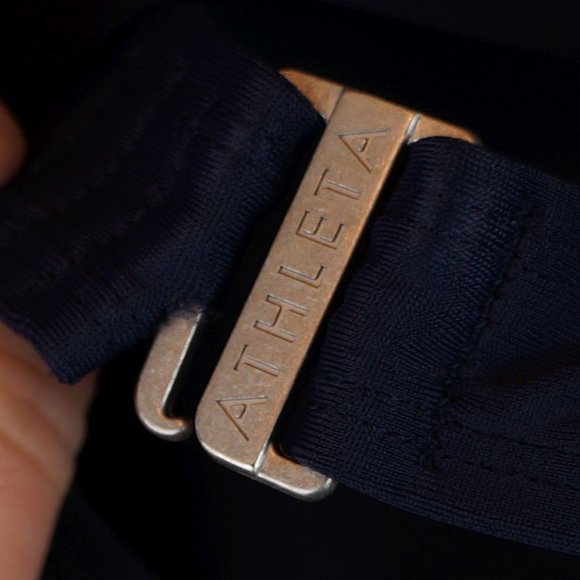 Athleta Tankini Top Navy Halter Underwire Padded - Picture 5 of 8